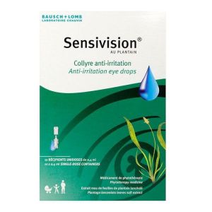 Sensivision - Collyre anti-irritation Oeil - 10 Unidoses 0,4ml