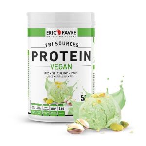 Protein Vegan Tri Sources - Pistache - En-cas hyperhyperprotéinée - Pot 500g