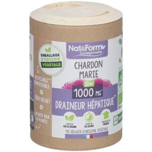 Chardon Marie Bio 1000 mg - Draineur hépatique - 90 gélules végétales