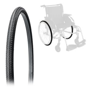 Bandage Noir - Pneu increvable pour roue arrière Fauteuil Roulant