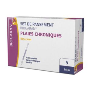 Set de pansement Plaies chroniques - Détersion - Par 5