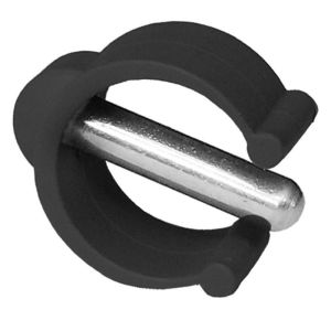 Clip gris anthracite pour régler hauteur canne anglaise avec tube de 22mm