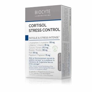 Cortisol Stress Control - Fatigue et Stress intense - 40 gélules