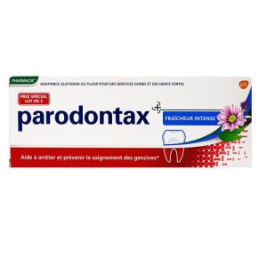 Dentifrice Parodontax - Fraîcheur Intense - Lot de 2 x 75ml