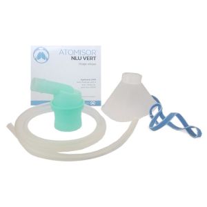 Nébuliseur d'aérosol pneumatique NLU vert Atomisor pour traitement broncho-pulmonaire
