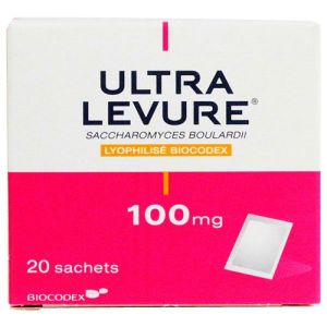 Ultra Levure 100mg - Flore intestinale - Diarrhée - 20 sachets