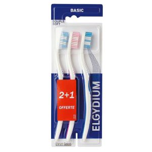 Brosses à dents Basic 2 - Medium - Lot de 3