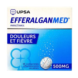 EfferalganMed 500mg Paracétamol - Douleurs Fièvre - 16 Comprimés effervescents