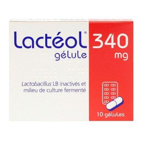 Lacteol 340mg - Réhydratation Diarrhée - 10 gélules