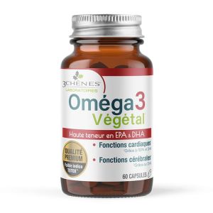 Omega 3 Premium - Coeur Cerveaux - 60 capsules végétales