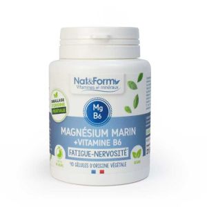 Magnesium Marin Vitamine B6 - Fatigue Nervosité - 40 gélules