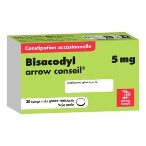 Bisacodyl 5 mg - Constipation occasionnelle - 30 comprimés