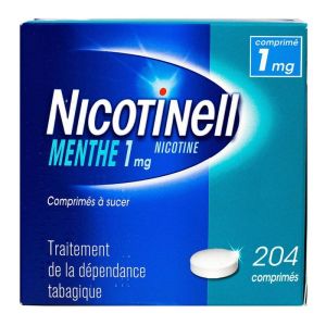 Nicotine 1mg Menthe - Traitement dépendance tabagique - 204 comprimés