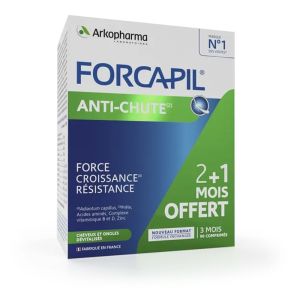 Forcapil - Anti-Chute de cheveux - Croissance et Résistance - 90 comprimés