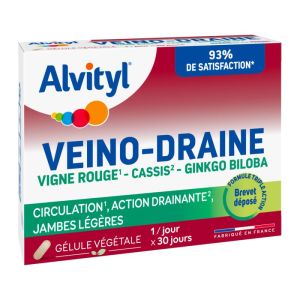 Veino-Draine - Circulation Jambes légères - 30 gélules