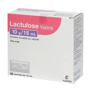 Lactulose Viatris - 10g/15ml - Constipation occasionnelle - 20 sachets