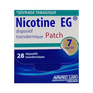 Nicotine EG 7mg/24h - Sevrage tabagique - 28 patchs