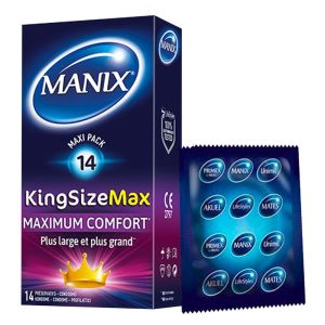 King Size Max - Maximum confort - 14 préservatifs