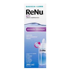 Renu MPS - Solution Multifonctions Lentilles Nettoie Décontamine Rince - 360ml