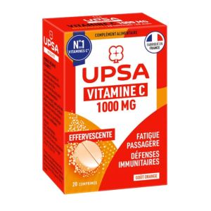 Vitalité Vitamine C 1000mg - Défenses immunitaires Fatigue Passagère - 20 Comprimés Effervescents