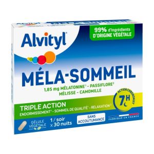 Mela-Sommeil - Triple Action - 30 Gélules soir