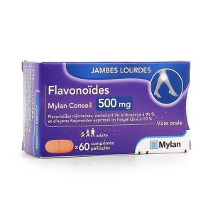 Flavonoïdes 500mg - Jambes lourdes - 60 comprimés