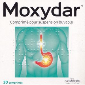 Moxydar - Affections oeso-gastro-duodénales Reflux gastro-oesophagien - 30 comprimés