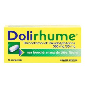 Dolirhume - Nez bouché Maux de tête FIèvre - 16 comprimés