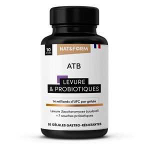 ATB Levure & Probiotiques - 20 gélules végétales