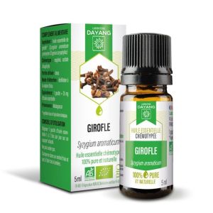 Huile essentielle Girofle - Stimulant Anti-septique - Flacon 5 ml