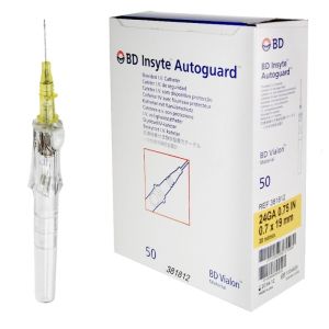 Cathéter Bd Insyte™ Blood Control Pro - 24G 0,70 x 19 mm - Jaune - Par 50