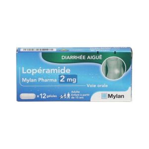 Loperamide 2mg - Diarrhée aigue - 12 gélules
