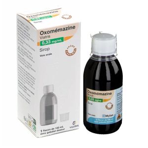 Sirop Toux sèche - Oxomemazine 0,33mg/ml - Arôme caramel - Flacon 150ml