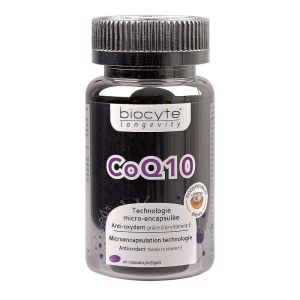 Biocyte Coq10 - Anti-oxydant - Anti fatigue - 40 Capsules