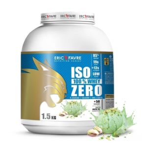 Iso Zero 100% Whey Pistache - Développement et définition musculaire - Pot 1,5kg