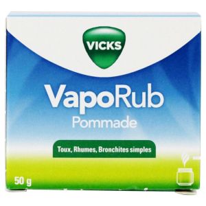 VapoRub Pommade - Toux Rhumes Bronchites simples - Pot 50g