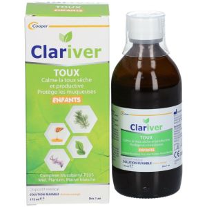 Clariver - Toux sèche et productive - Enfant - 175 ml
