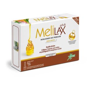 Melilax - Constipation - Adulte - 6 microlavements avec capuchon canule 10g