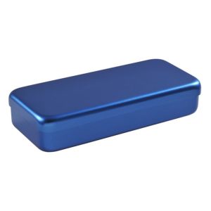 Boîte 17 x 7 cm - Aluminium bleu