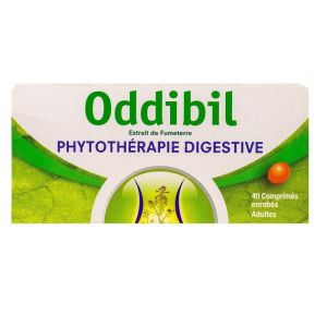 Oddibil 250mg Adultes - Phytothérapie Digestive - 40 comprimés enrobés
