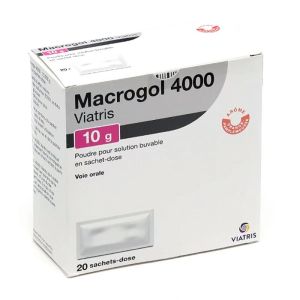 Macrogol 4000 10G - Laxatif osmotique - 20 sachets-dose