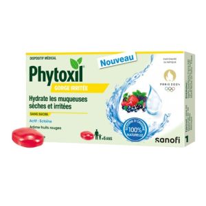Phytoxil - Gorge Irritée - Fruits Rouges - Sans sucre - 16 Pastilles