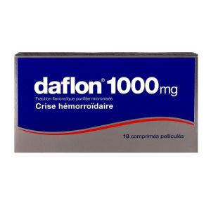 Daflon 1000mg - Crise hémorroïdaire - 18 comprimés
