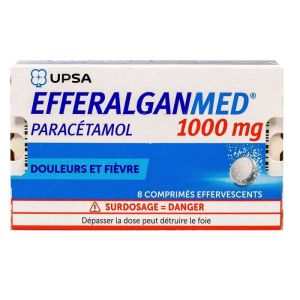 Efferalganmed 1000mg - Douleurs et Fièvre - 8 comprimés effervescents
