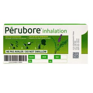 Perubore Inhalation - Rhume Rhinite Rhinopharyngite - 15 capsules