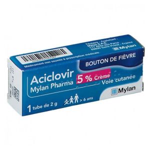 Aciclovir 5% Mylan - Bouton de fièvre - Tube 2g