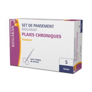 Set Plaies chroniques - Standard - Boîte de 5 + 5 paires de ciseaux