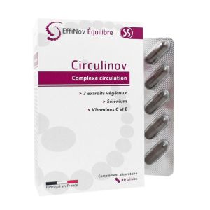 Circulinov - Circulation veineuse et lymphatique - 40 gélules