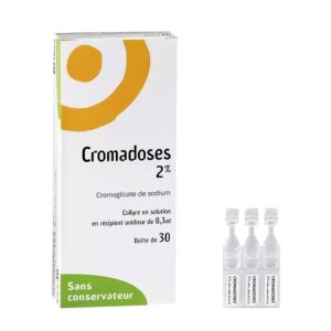 Cromadoses 2% - Collyre antihistaminique - 30 unidoses