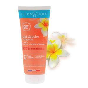 Gel douche surgras 3 en 1 Corps Visage Cheveux - Fleur de Frangipanier - 200 ml